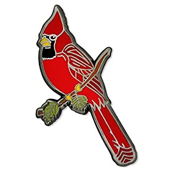 【中古】【輸入品・未使用】Pinmart 's Bright Red Cardinal On Aパーチ鳥動物エナメルラペルピン 25 ゴールド