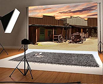 【中古】【輸入品・未使用】Yeele 7?x 5ftヴィンテージWild West Backdrop Abandoned建物パイオニアOld Cowboy Townパーティーバナー装飾ホームスタジオ撮影写真背景Hero B