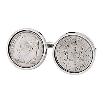 【中古】【輸入品・未使用】WorldcoinCufflinks カフスボタン ロジウムメッキ 10周年 結婚記念 2011 純..