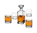 【中古】【輸入品 未使用】(One Size, None) - Godinger Glass 5-Piece Social Whiskey Decanter and Double Old Fashioned Set