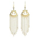 【中古】【輸入品・未使用】NOVICA クリーム養殖淡水パール 22Kゴールドメッキとシルバーダングルピアス 輝く雨