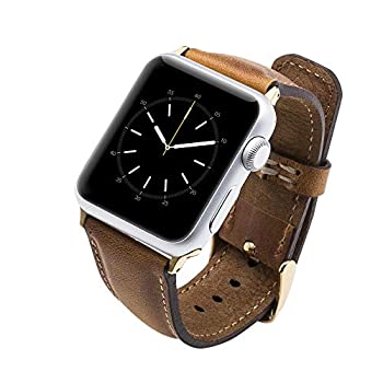 トスカーナレザーバンド Apple Watch 49mm 45mm 44mm 42mmバンド iWatch交換用ストラップ Series 1 2 3 4 5 6 7 SE 8 Ultra スポーツ用 (アンテ