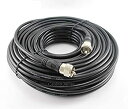 【中古】【輸入品・未使用】100?ft rg8?X同軸UHF ( pl259?)オスtoオス50?Ωアンテナケーブル