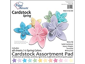 šۡ͢ʡ̤ѡCardstock Pad 12x12 48pc Spring Assortment
