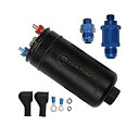 【中古】【輸入品・未使用】QFS Performance 380LPH インライン外付け E85 互換燃料ポンプ交換用 ユニバーサルフィット OEM w/10AN インレット / 8AN アウトレット チェック(2)