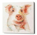 【中古】【輸入品・未使用】Epic Graffiti Farm Friends Iii Lisa Audit作 ジークレー キャンバスウォールアート ピンク