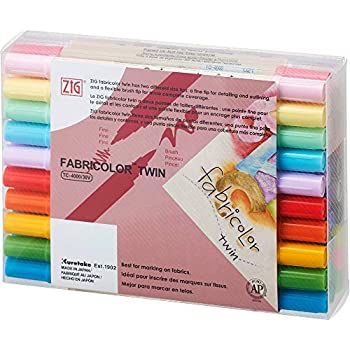 šۡ͢ʡ̤ѡ۸ ZIG FABRICOLOR TWIN 30å ۥޡ 3mm ե쥭֥֥饷å Ҷ ...