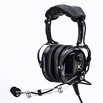 【中古】【輸入品 未使用】KORE AVIATION P1 Series PNR Pilot Aviation Headset - Black by KORE AVIATION