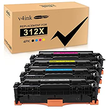 šۡ͢ʡ̤ѡV4INK ȥʡȥå 4ĥѥå HP 312X 312A CF380X CF381A CF382A CF383A CF380A ̥顼å HP Pro MFP M476nw M476dn M476