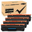 【中古】【輸入品・未使用】V4INK 4パック 互換48Aトナーカートリッジ HP 48A CF248Aトナーカートリッジ ブラックインク HP Pro M15...