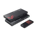 【中古】【輸入品・未使用】AVアクセスHDMIマトリックススイッチ 4x2 4K@60Hz 4:4:4 HDR ARC/SPDIF 5.1CH、3.5mmステレ...