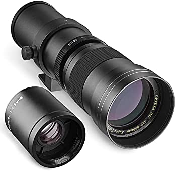 【中古】【輸入品・未使用】Opteka 420-800mm (w/ 2X- 840-1600mm) f/8.3 HD 望遠ズームレンズ オリンパス M43 マイクロフォーサーズマウント OM-D、E-M10、M5、M1、M1X、PL