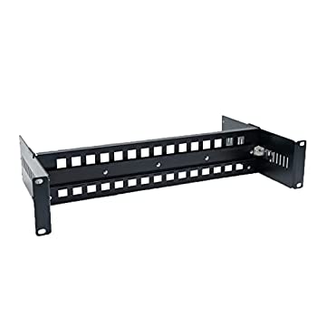 【中古】【輸入品・未使用】E-link 2U 19インチ 調節可能ラックマウント DINレールシャーシ 35mm 19インチ ラックマウント DINレールブラケット キャビン内での工業用メディ