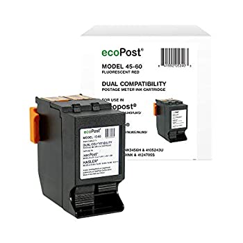 Ecopost eco4560互換レッドインクカートリッジ交換Neopost Postageメーターijink3456h / 4105243u / wj69ink / 4124705s (レッド)