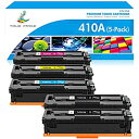 【中古】【輸入品 未使用】True Image 互換トナーカートリッジ 交換用 HP 410A CF410A CF411A CF412A CF413A Laserjet Pro M477fnw M477fdw M477fdn M452dw M452nw M452dn