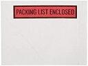 【中古】【輸入品・未使用】Aviditi PL451 Poly Envelope, Legend PACKING LIST ENCLOSED, 4-1/2 Length x 6 Width, 2 mil Thick, Red/Black on White (Case of 1000) by Av