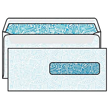 楽天スカイマーケットプラス【中古】【輸入品・未使用】#10-1/2 健康保険金請求ポリウィンドウ封筒 4-1/2インチ x 9-1/2インチ 24# ホワイト ブルー Wesco 内側ティント （500枚入りボックス）