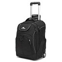 【中古】【輸入品・未使用】High Sierra トラベルキャリーバッグ (BLACK (BLACK, BLACK))