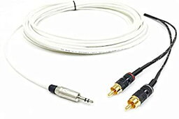 【中古】【輸入品・未使用】Custom Cable Connection 125フィート 3.5mm to 2 RCA プレナム CL3P ステレオオーディオケーブル オスからオス