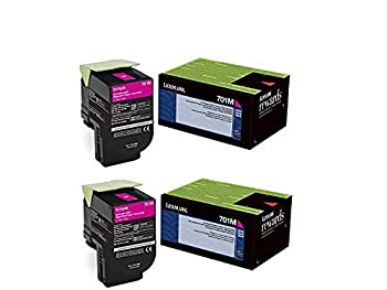 【中古】【輸入品・未使用】Lexmark 70?C10?m0マゼンタReturnプログラムトナーカートリッジ2?for cs310、cs410、cs510