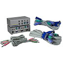【中古】【輸入品・未使用】QVS PS/2?2ポートKVMオーディオプレミアム自動スイッチでコンボケーブル(2)