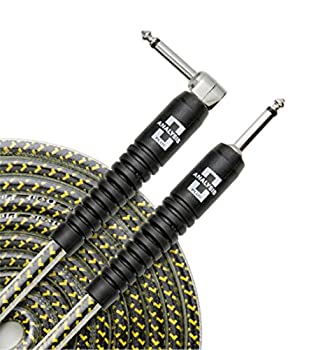 【中古】【輸入品・未使用】Analysis Plus Yellow Oval Instrument Cable with Overmold Plug w/Straight-Angle Plugs 10 ft. by Analysis Plus