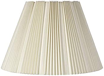 Eggshell Pleated Bell Shade 9.5?X 19?X 13?(Spider)