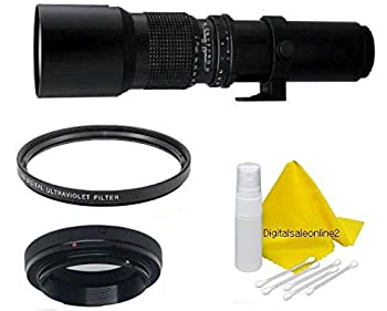 【中古】【輸入品・未使用】Bower 500mm 望遠レンズ Pentax K2000 K1000 K200D K-500 K100D K-50 K-30 ..