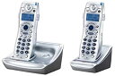 【中古】【輸入品・未使用】Thomson GE 28111EE2 DECT 6.0 デュアル受話器拡張システム 発信者ID付き