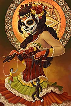 Marionettes, Day of the Dead 42805 (24x36 ジクレーギャラリープリント、壁の装飾トラベルポスター)