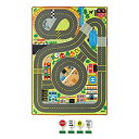 【中古】【輸入品・未使用】メリッサ&ダグジャンボ道路アクティビティRug with 4?Wooden Traffic Signs ( 79?x 58インチ)