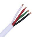 【中古】【輸入品・未使用】50フィート 16 AWG Ga バルク4コンダクター壁スピーカーケーブル ホワイト プログレード オーディオデジタルスピーカー 撚り銅 高ストランド数 P