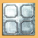 【中古】【輸入品・未使用】アンティーク天井Inc???Alfaシルバーブラック???Styrofoam天井タイル(パッケージ10のタイル)