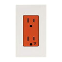 【中古】【輸入品・未使用】Lutron ntr-15-ig-or建築125ボルト15アンペアisolated GroundデュプレックスRece、 NTR-15-IG-OR-WH