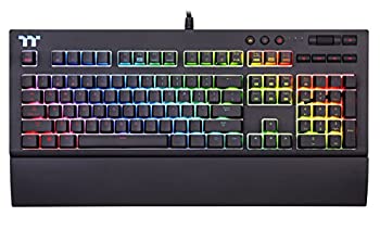 【中古】【輸入品・未使用】Thermaltake Tt プレミアム X1 RGB スマートフォン対応 音声制御 AI 16800万色 12種類の照明効果 チェリー MX ブルースイッチ メカニカルゲーミ