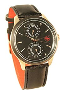 【中古】【輸入品・未使用】レッドby Swisstekメンズクォーツブラウンストラップウォッチローズゴールドトーンインジケータ& Day/Date Function
