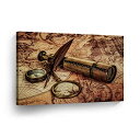 【中古】【輸入品・未使用】Smile Art Design 装飾用キャンバスプリント United Old World Map Wall D?cor Ready...