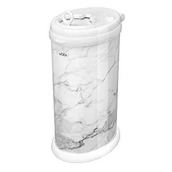 yÁzyAiEgpzUbbi Steel Odor Locking, No Special Bag Required Money Saving, Awards-Winning, Modern Design Registry Must-Have Diaper Pail, Marble