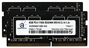 【中古】【輸入品・未使用】Adamanta 16GB (2x8GB) ノートパソコンメモリアップグレード HP ProBook 450 G4 DDR4 2133Mhz PC4-17000 SODIMM 2Rx16 CL15 1.2v Notebook DRAM
