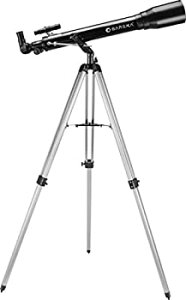 【中古】【輸入品・未使用】BARSKA Starwatcher 700x70mm 525 パワー屈折望遠鏡 経角マウントと3Xバローレンズ付き ブラック (AE12934)
