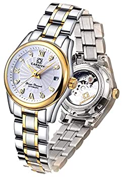 【中古】【輸入品・未使用】レディース 自動腕時計 ローズゴールド ドレスウォッチ ステンレススチール アナログ レディース クリスタルウォッチ Two-Tone gold 【中古】【輸入品・未使用】レディース 自動腕時計 ローズゴールド ドレスウォッチ ステンレススチール アナログ レディース クリスタルウォッチ Two-Tone gold
