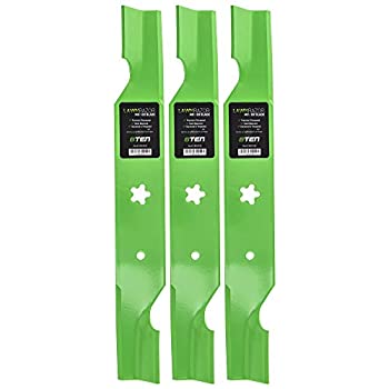 8TEN LawnRAZOR Hi Lift Blade for AYP Husqvarna Poulan 54 inch Deck 187256 187254 574292401 532187254 3 Pack