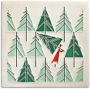 【中古】【輸入品・未使用】Charley Harper パーフェクトツリー 装飾タイル