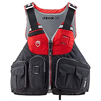 【中古】【輸入品・未使用】NRS Chinook OS Fishing ライフジャケット (PFD)-レッド-L/XL
