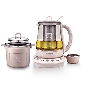 【中古】【輸入品・未使用】Buydeem K2693 Health-Care Beverage Tea Maker and Kettle, 9-in-1 Programmable Brew Cooker Master, 1.5 L, Pink