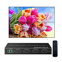 楽天スカイマーケットプラス【中古】【輸入品・未使用】ビデオウォールコントローラー HDMI & DVI 2x2 ビデオプロセッサー （1x2 1x3 1X4 2x1 2X2 3x1 4x1をサポート） 180度回転 LED/LCD画像プロセッサ