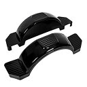 【中古】【輸入品・未使用】ECOTRIC シングル車軸トレーラーフェンダー 13インチホイールタイヤスカートボート フルトン対応 2個セット 標準 ブラック ET-061(2)