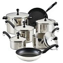 【中古】【輸入品・未使用】【並行輸入】Farberware Classic Stainless Steel 15ピース Cookware Set 調理器具セット