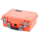 【中古】【輸入品・未使用】新しいPelicanオレンジ&シルバー1450?with Foam。