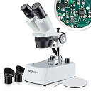 【中古】【輸入品・未使用】AmScope コードレスLED二つの光実体顕微鏡20X-40X